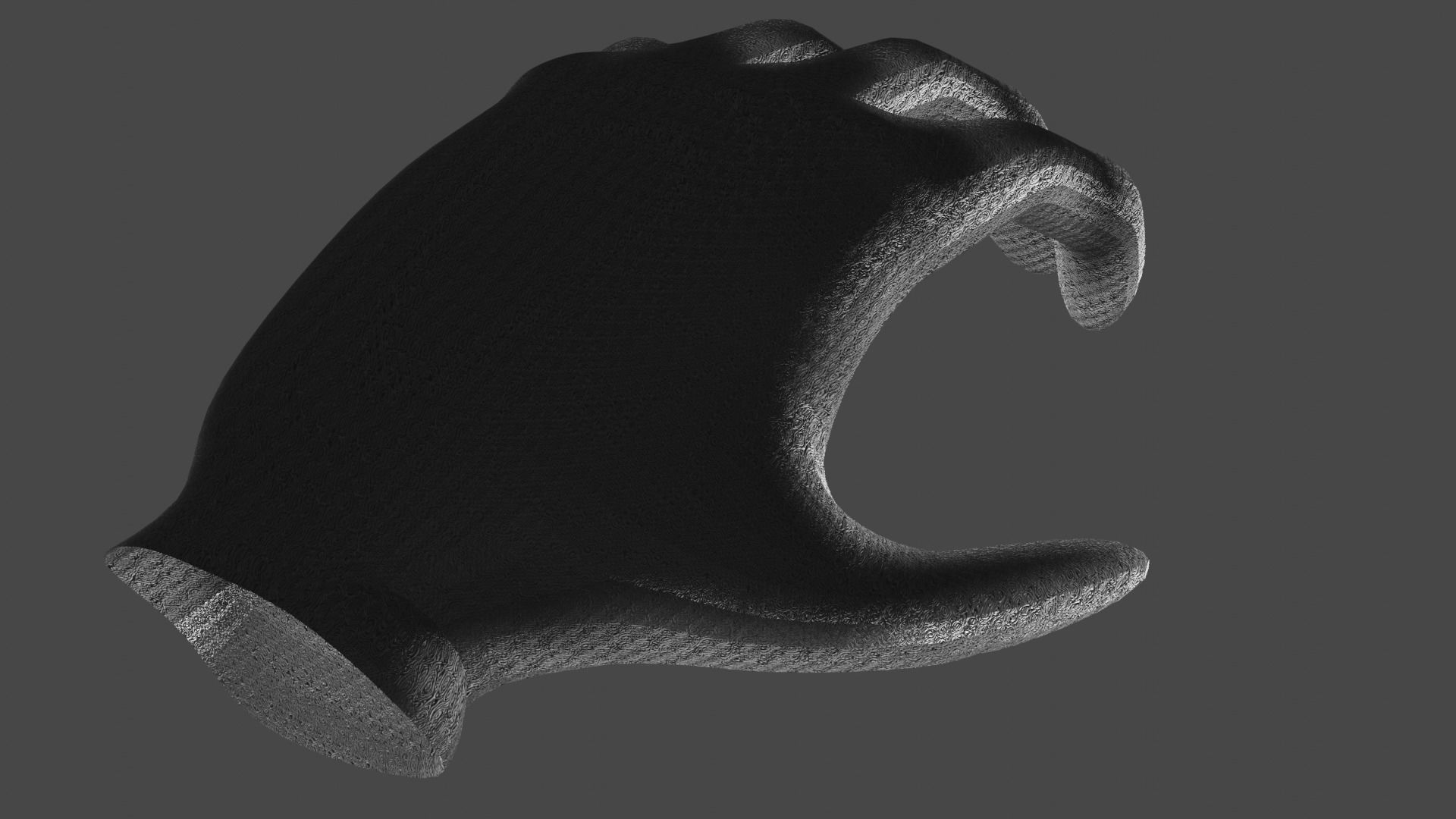 Scifi Electronic Glove  Low-poly 3D model_4