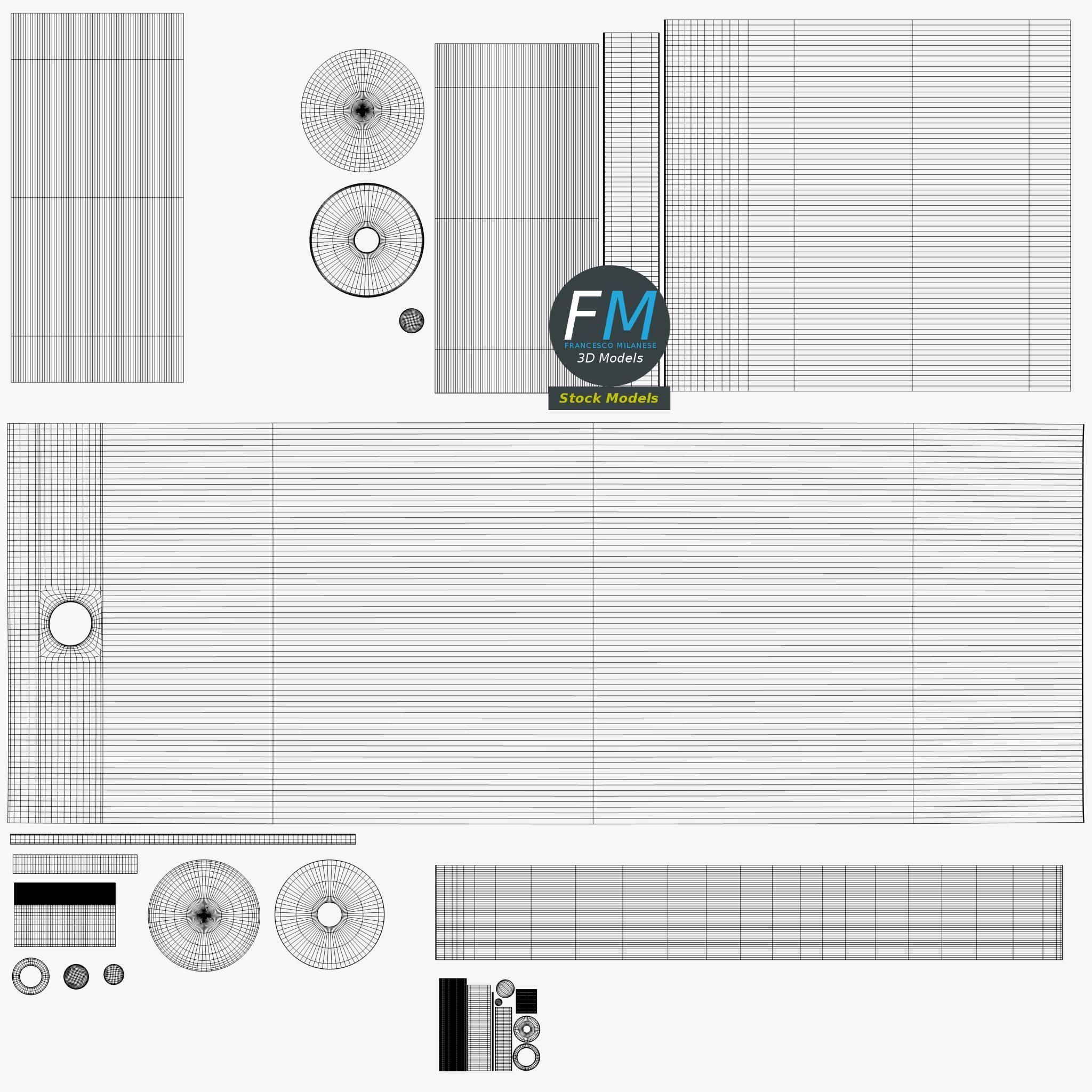Bicycle pump 3D model_11