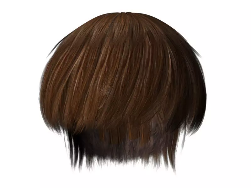 3D Short Hair  Boy  3D model_0