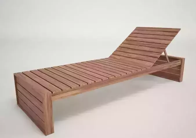 Wood Sunbed