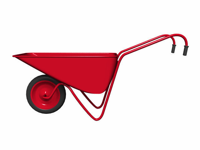 wheelbarrow Free 3D model_2