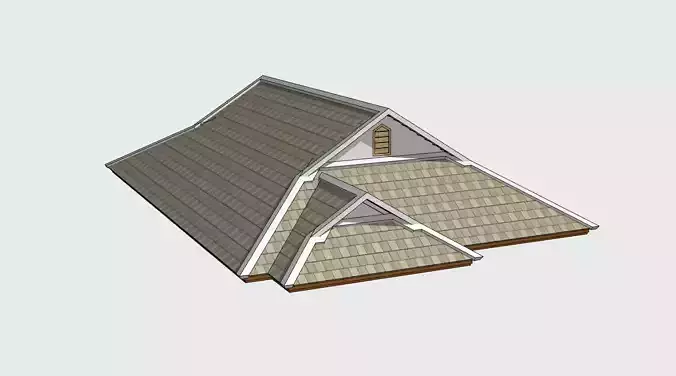 Roof-01 triangular roof Free 3D print model