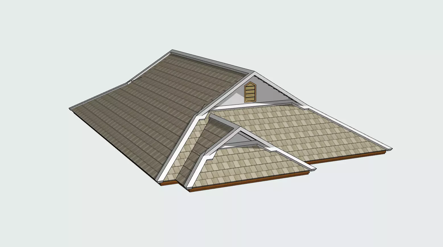 Roof-01 triangular roof Free 3D print model_0
