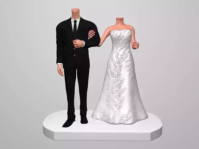 Boy Girl 3D Print Model