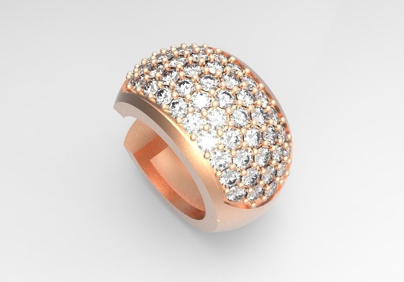 Diamond Earring 3D model_1