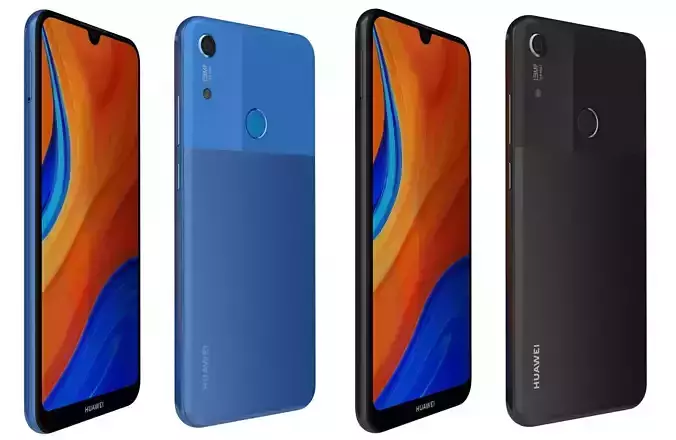 Huawei Y6s Black and Blue