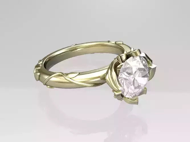 Solitaire engagement ring