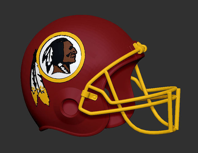 Washington Redskins NFL Football Helmet 3D print model