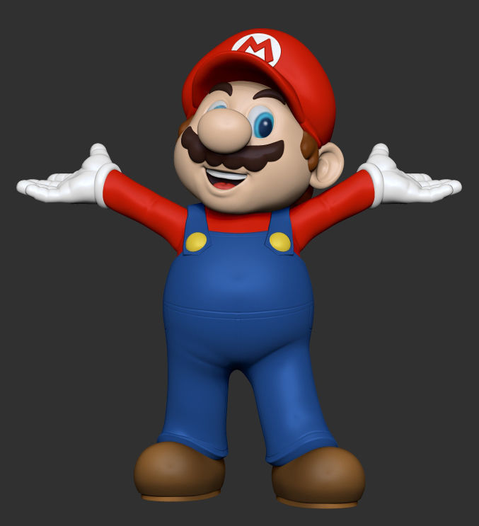 Super Mario  3D print model_1
