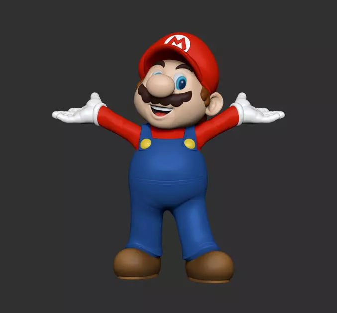 Super Mario  3D print model_0