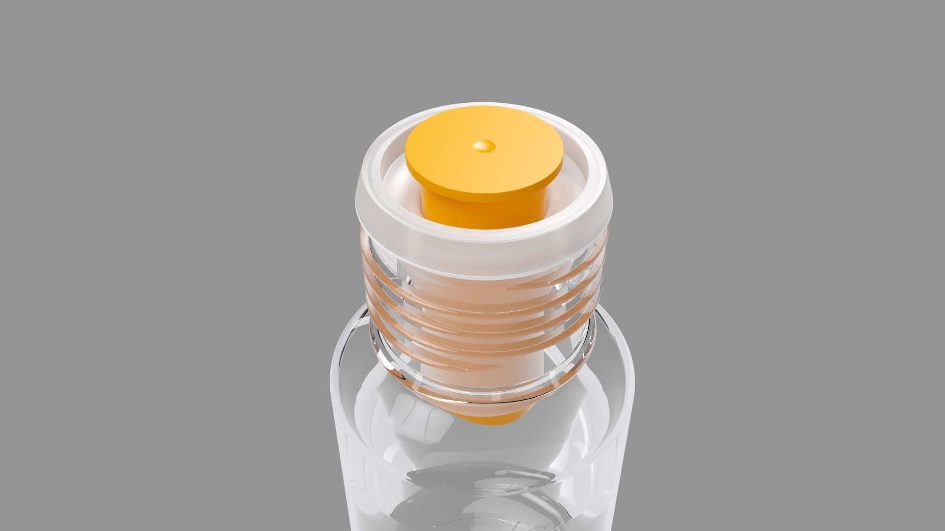 Bottle 3D model clear 3D model_2