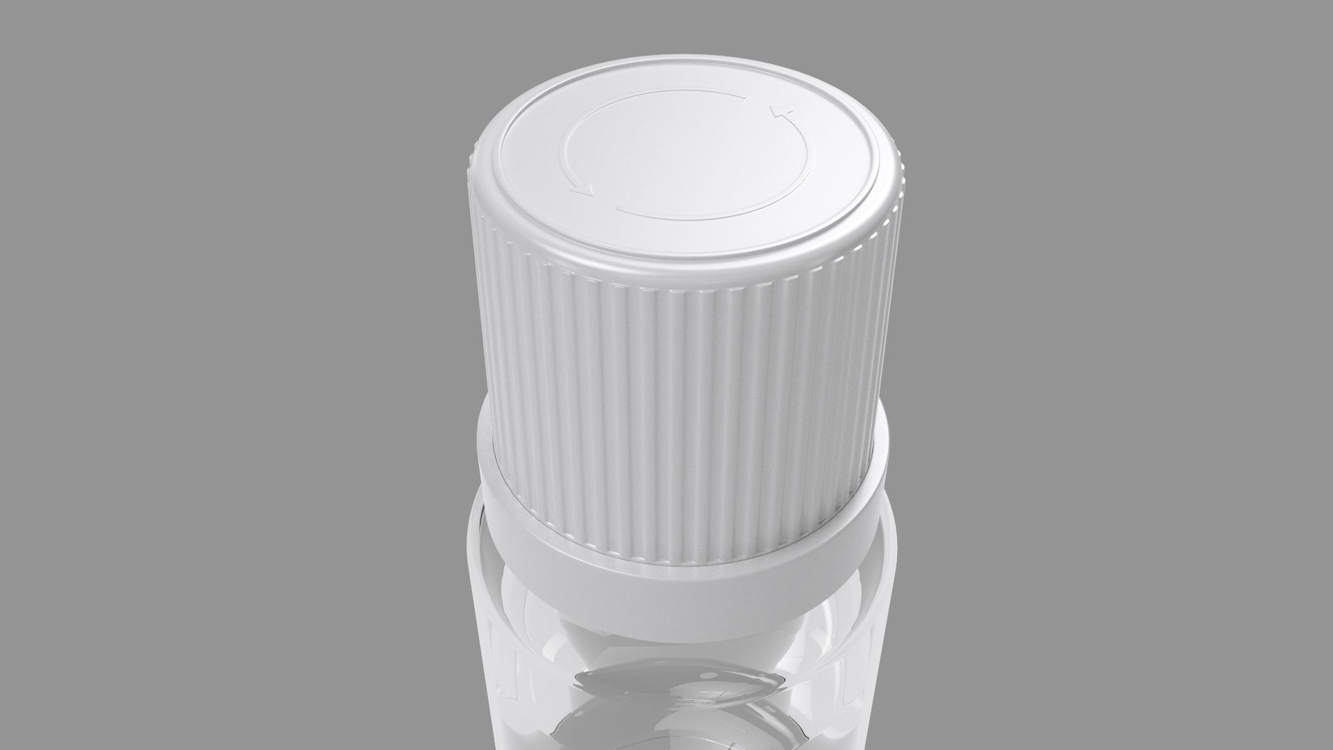 Bottle 3D model clear 3D model_3