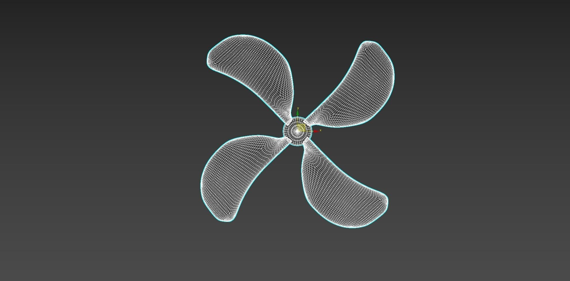 Propeller 3D model 3D model_4