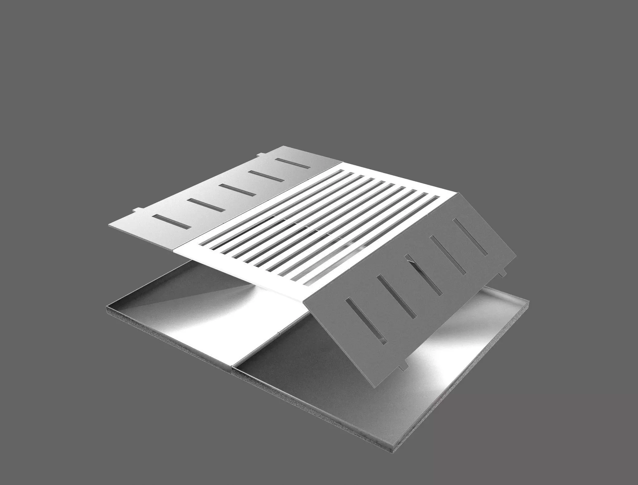 barbeque portable 3D model_0