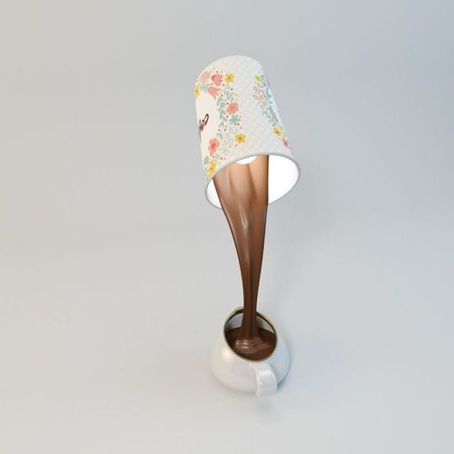 Table lamp vray 3D model