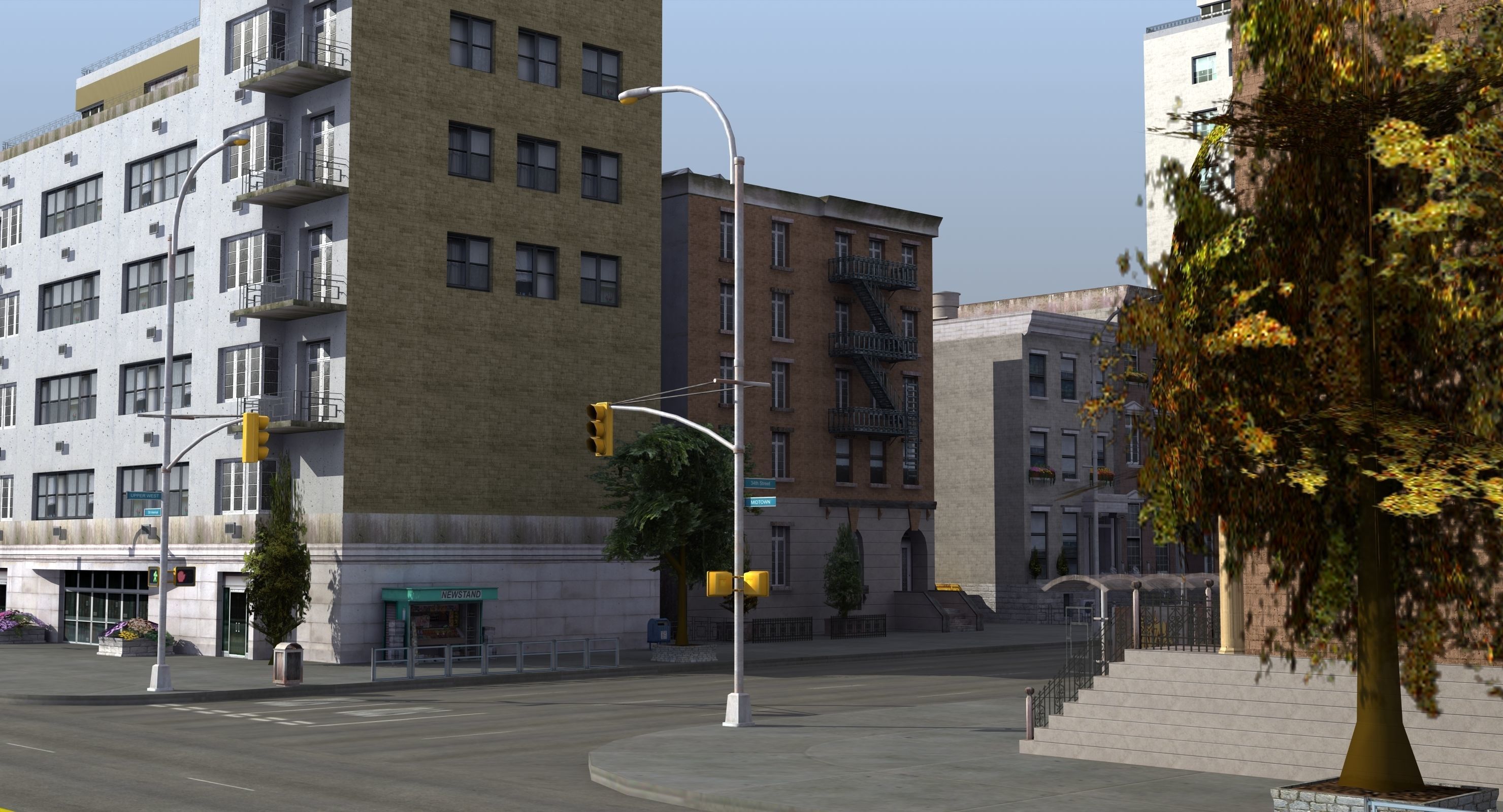 Residential City Block 3D model_43