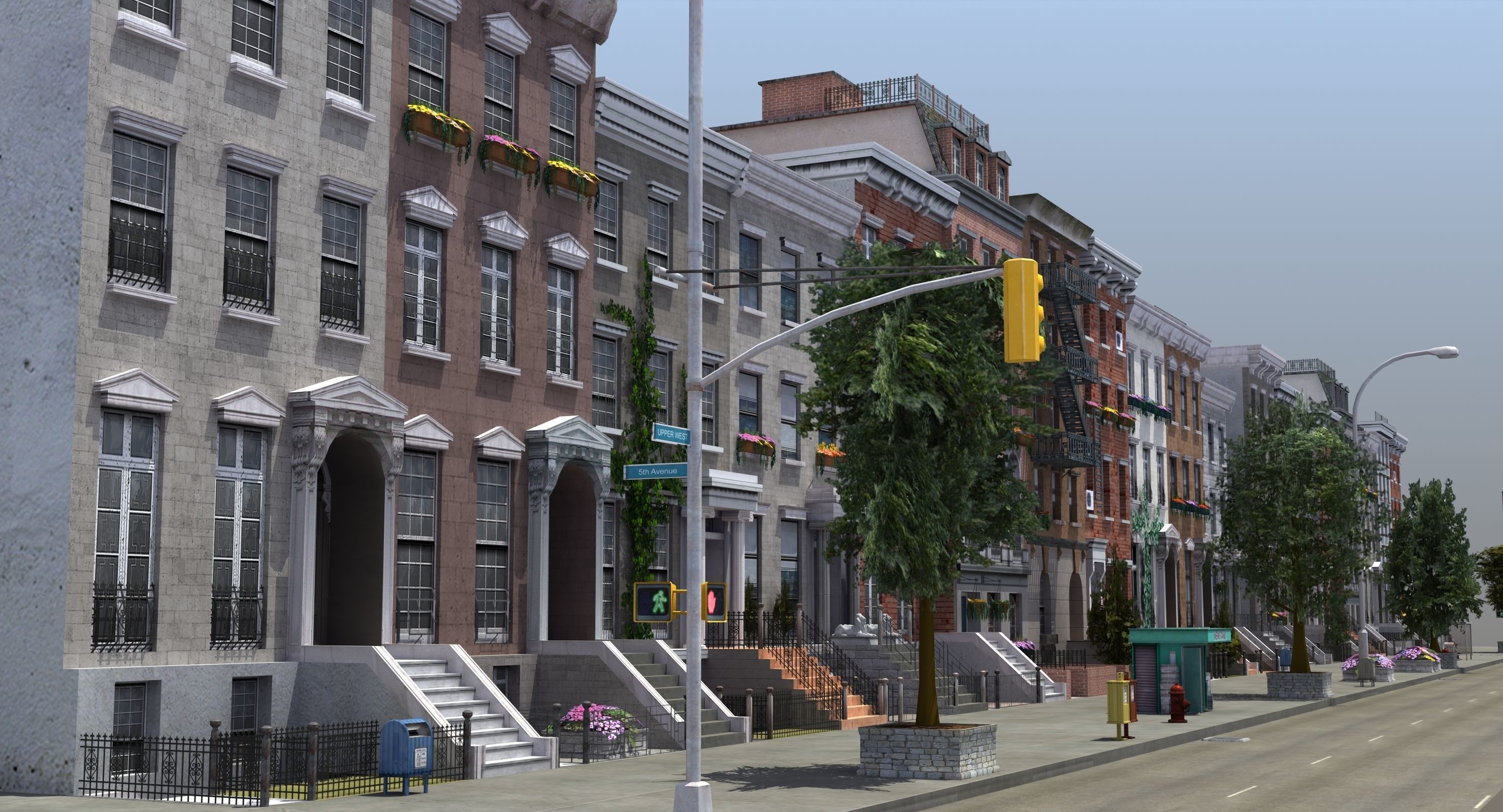Residential City Block 3D model_34