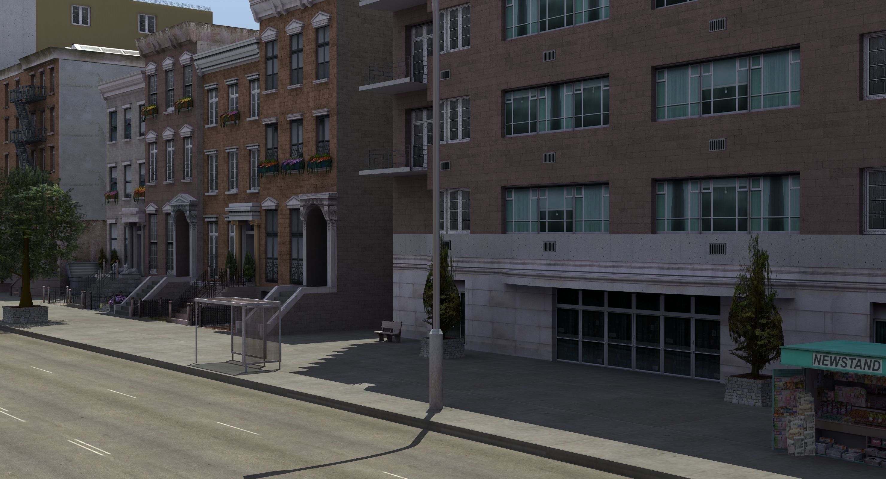 Residential City Block 3D model_38