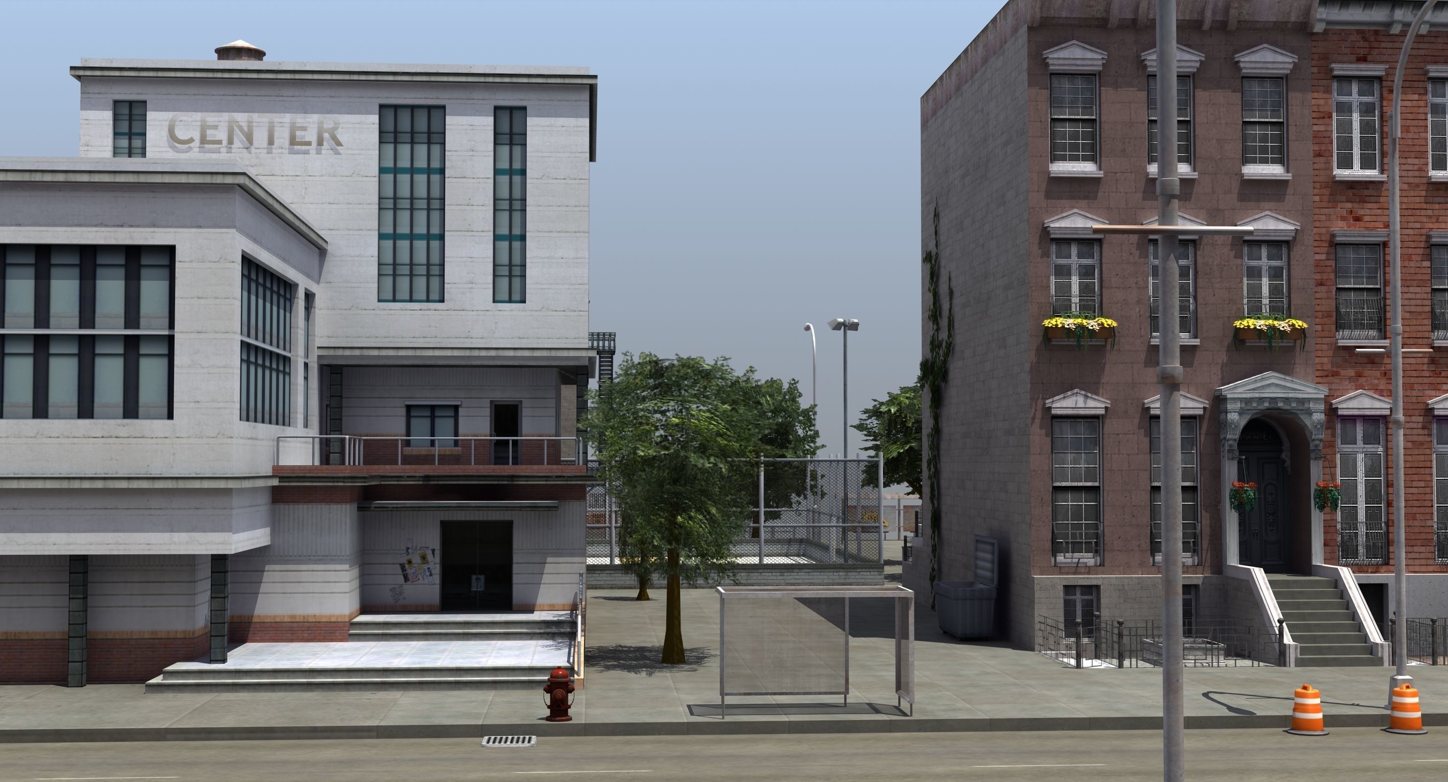 Residential City Block 3D model_37
