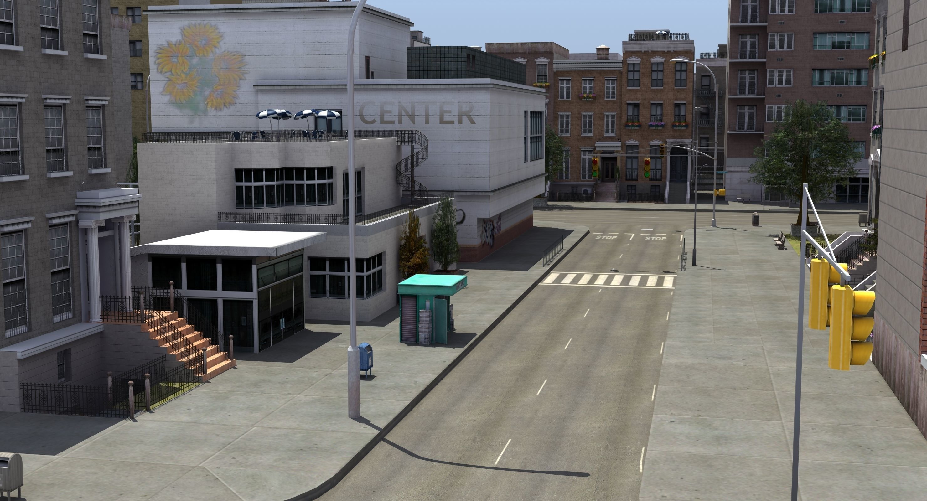 Residential City Block 3D model_21