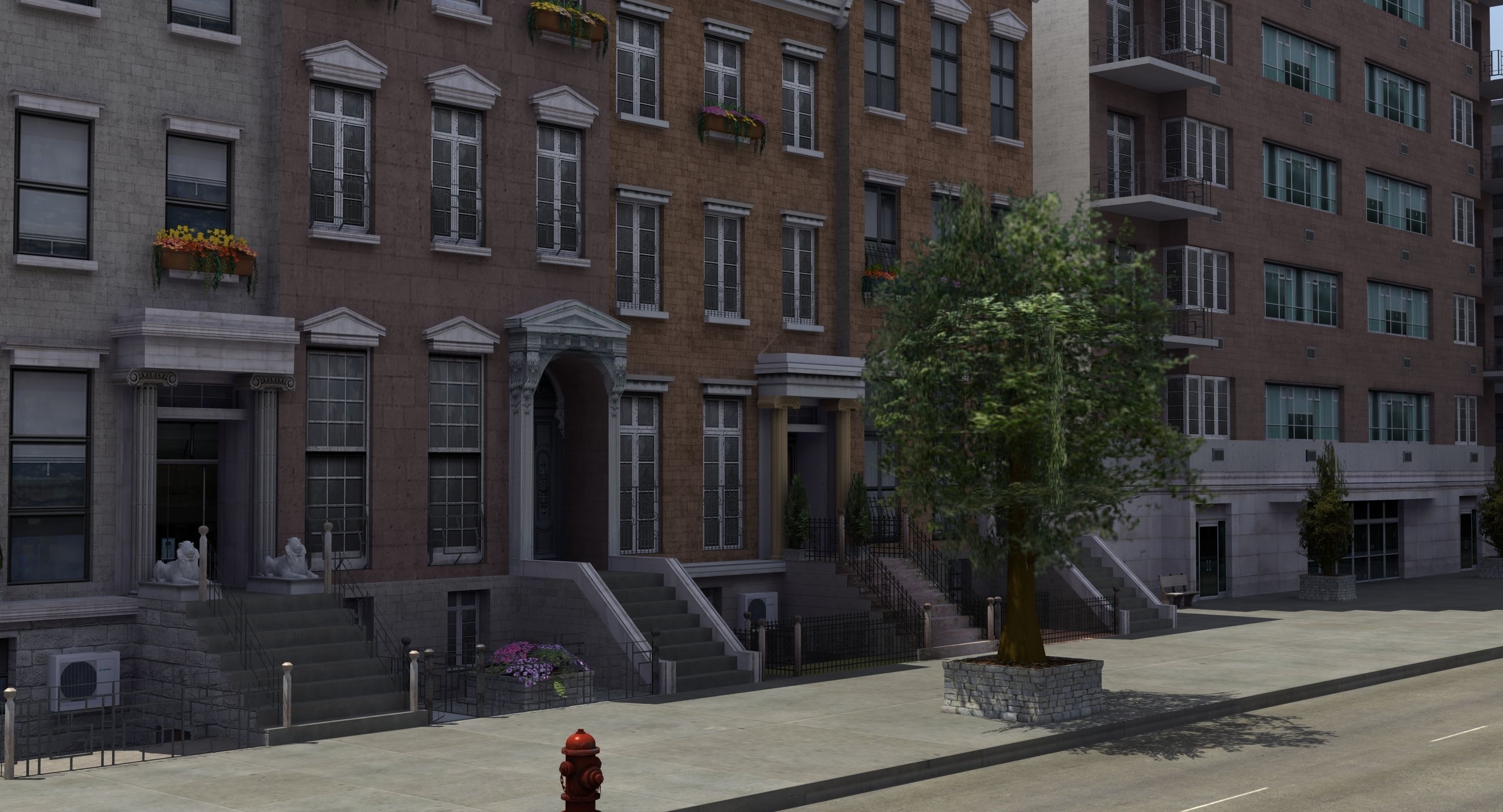 Residential City Block 3D model_26