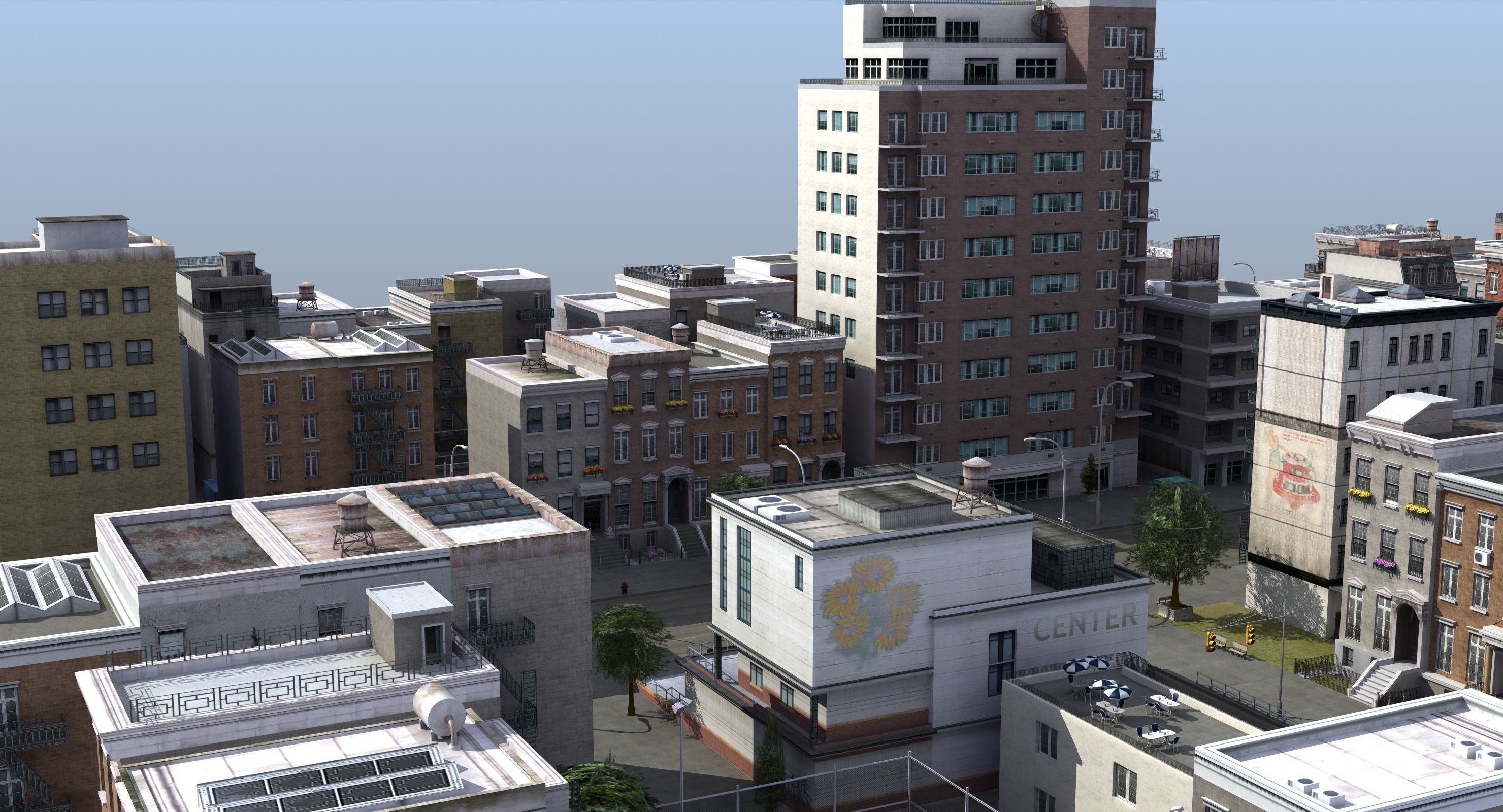 Residential City Block 3D model_41