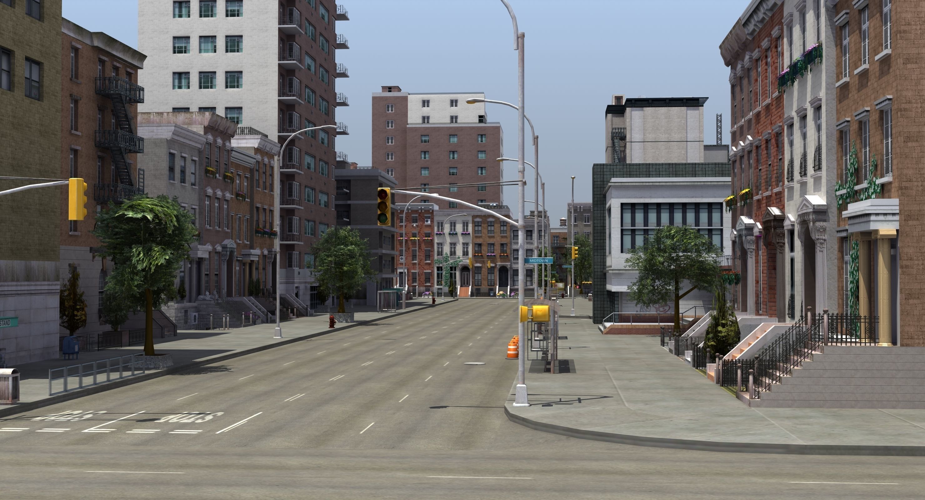 Residential City Block 3D model_18