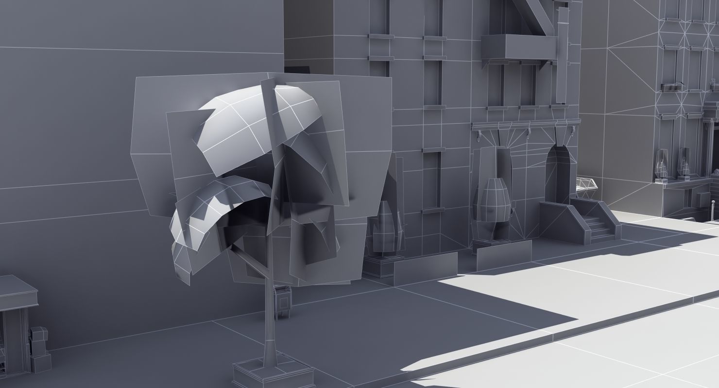 Residential City Block 3D model_12