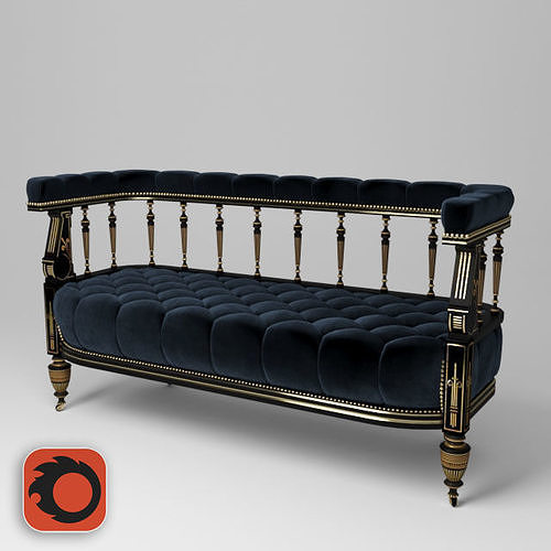 Sofa banket 3D model