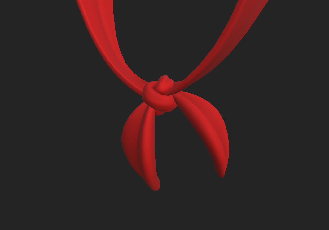 Bandanna Headdress 3D model_14