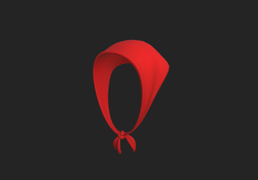 Bandanna Headdress 3D model_7
