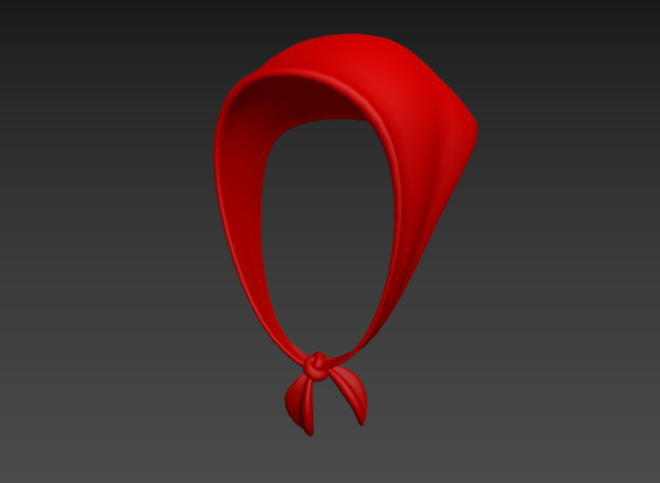 Bandanna Headdress 3D model_15