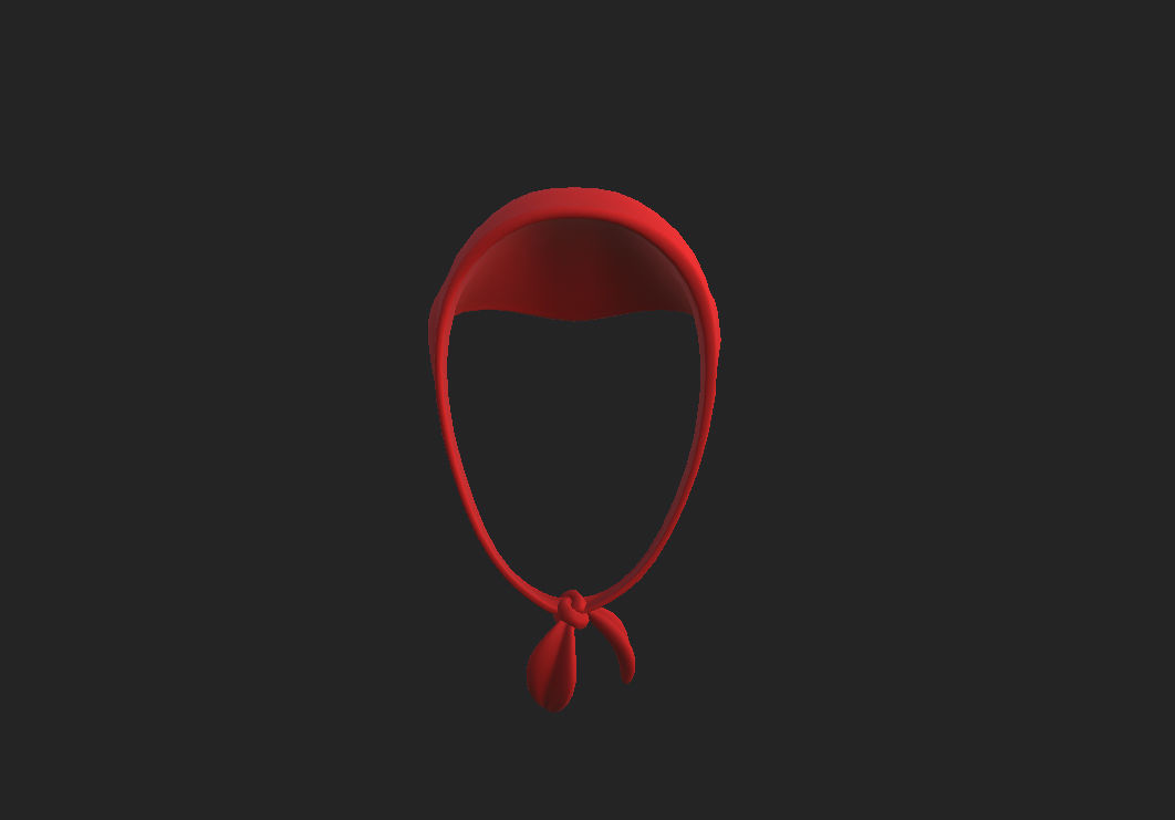 Bandanna Headdress 3D model_10