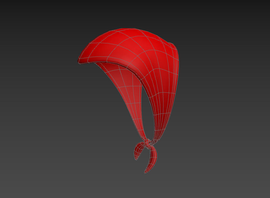 Bandanna Headdress 3D model_19