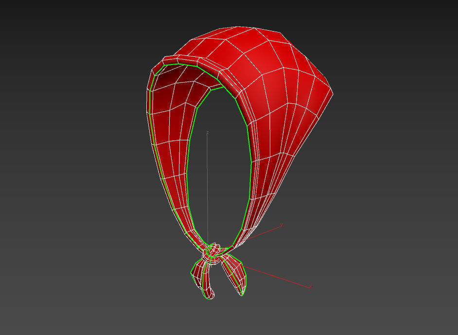 Bandanna Headdress 3D model_22