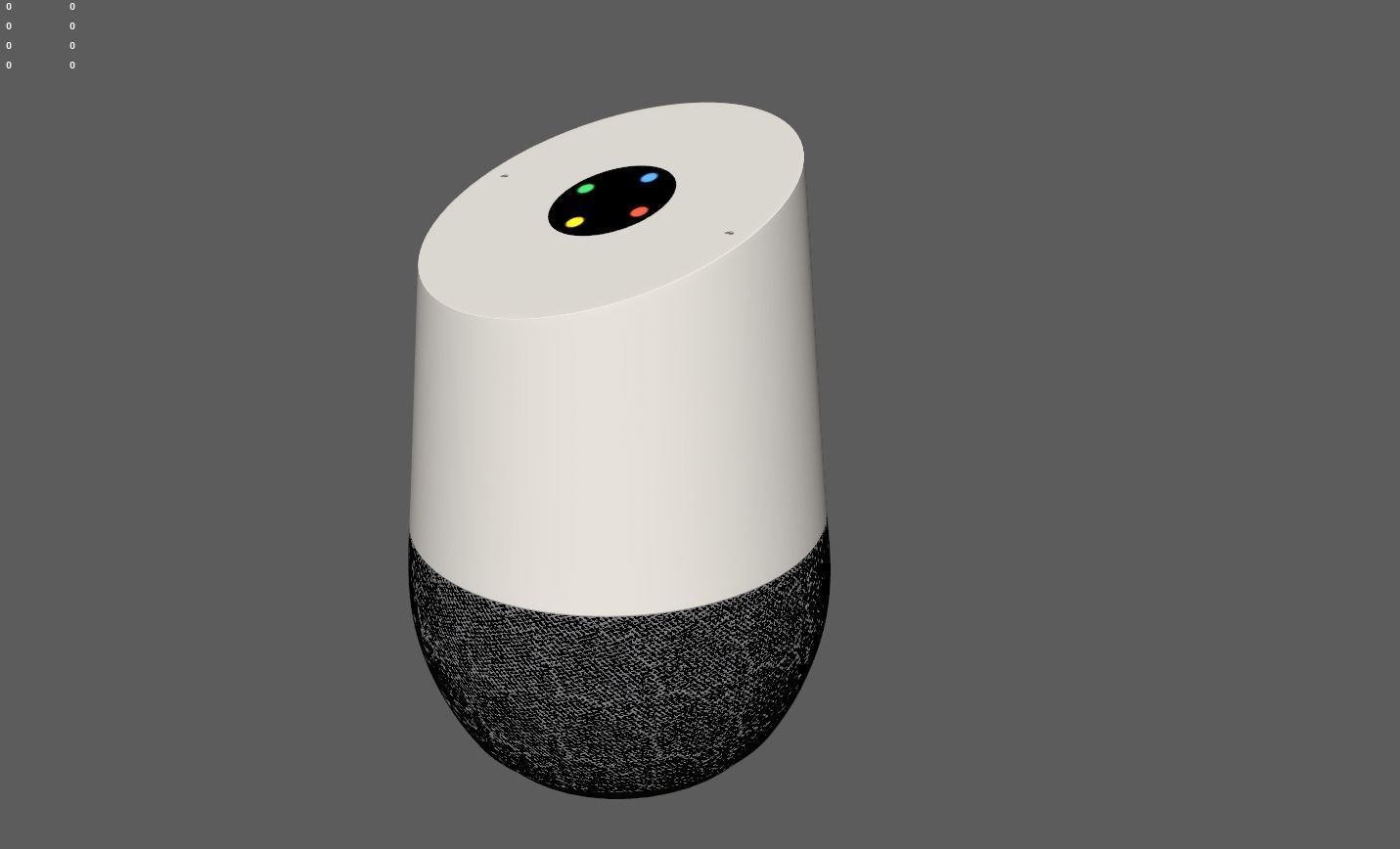 Google Home Assistant 3D model_8