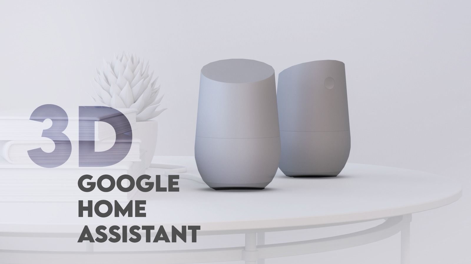 Google Home Assistant 3D model_2