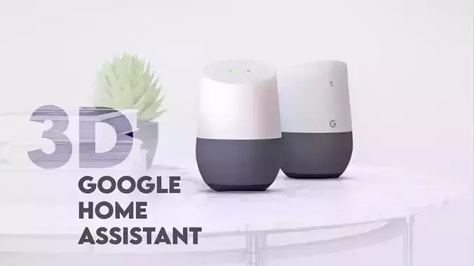 Google Home Assistant 3D model Google Home Assistant 3D model