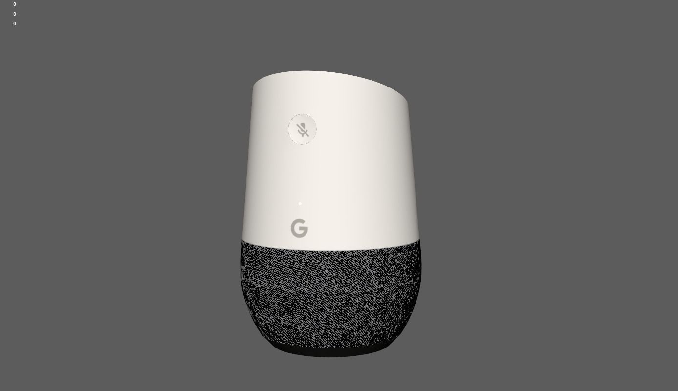 Google Home Assistant 3D model_11
