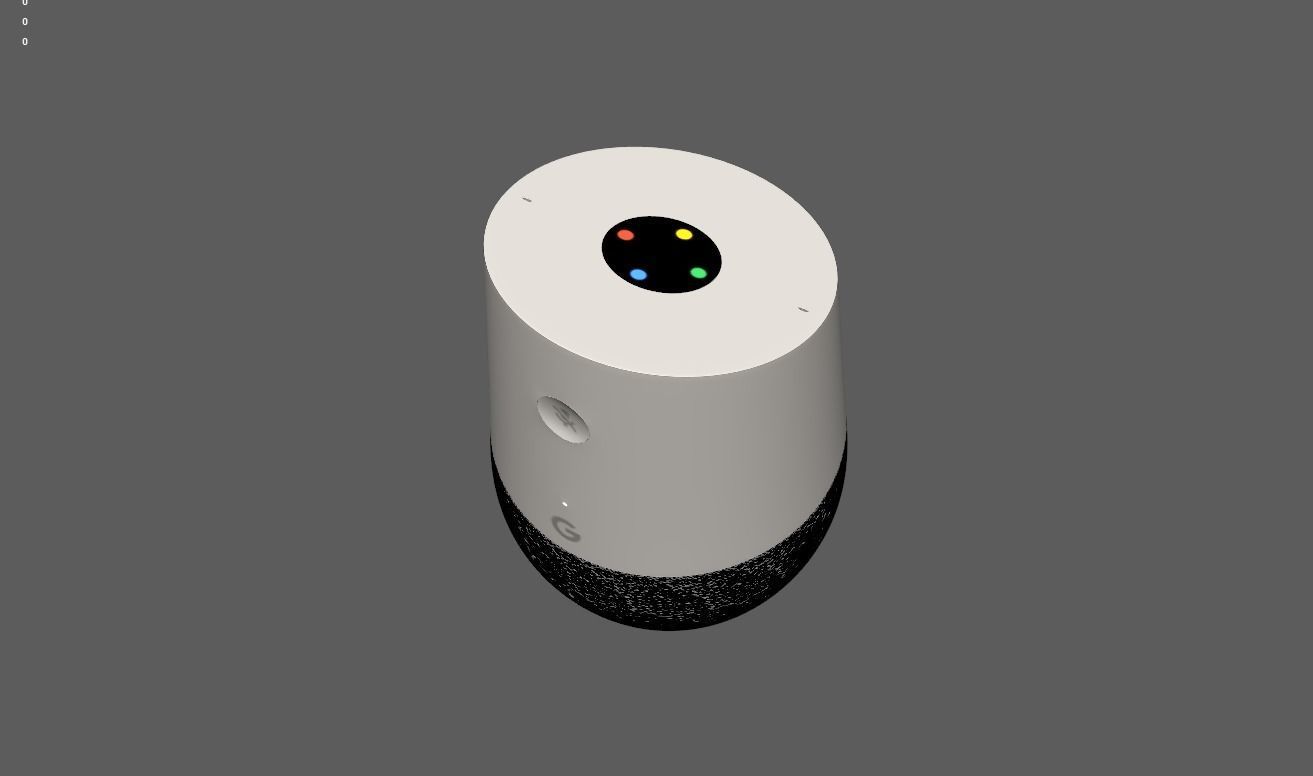 Google Home Assistant 3D model_9