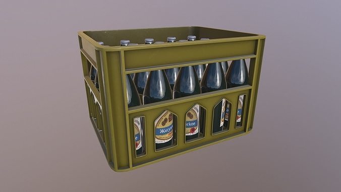 Beer Box  Low-poly 3D model