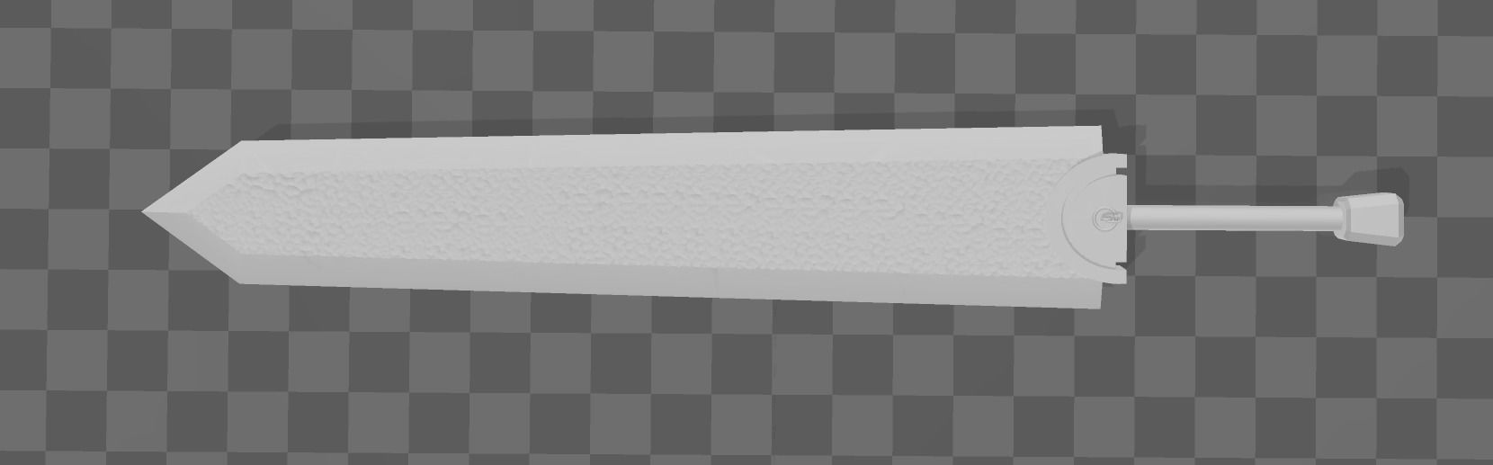 Berserk Guts s Great Sword  3D Model 3D print model_1