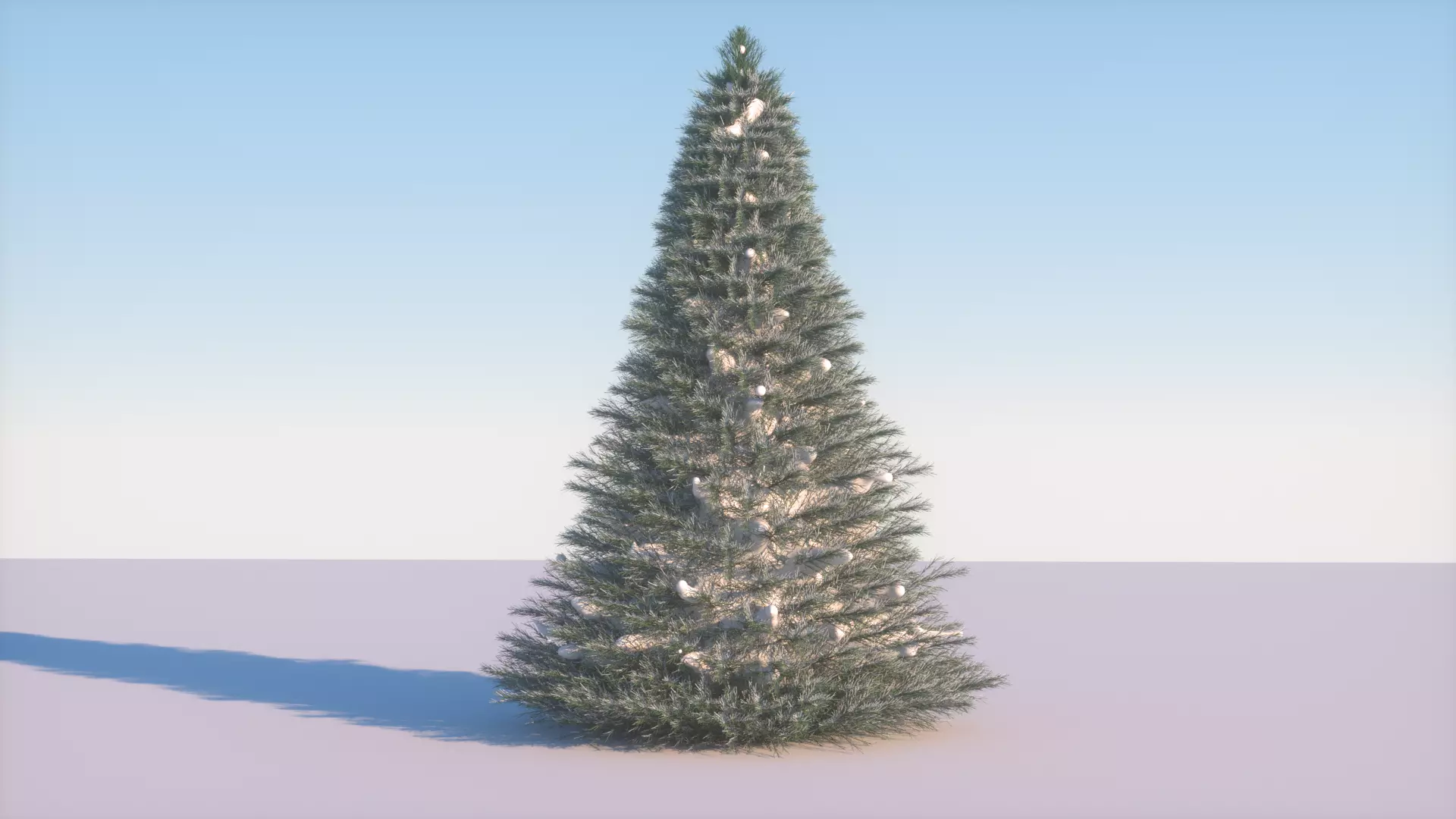 Snow Tree 3D model_0