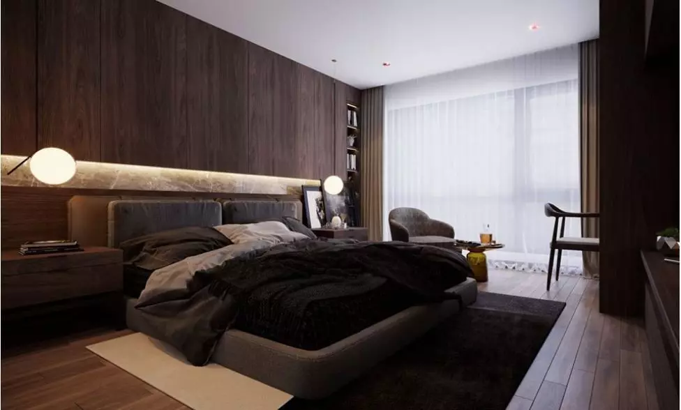 Bedroom scene 3D model_0