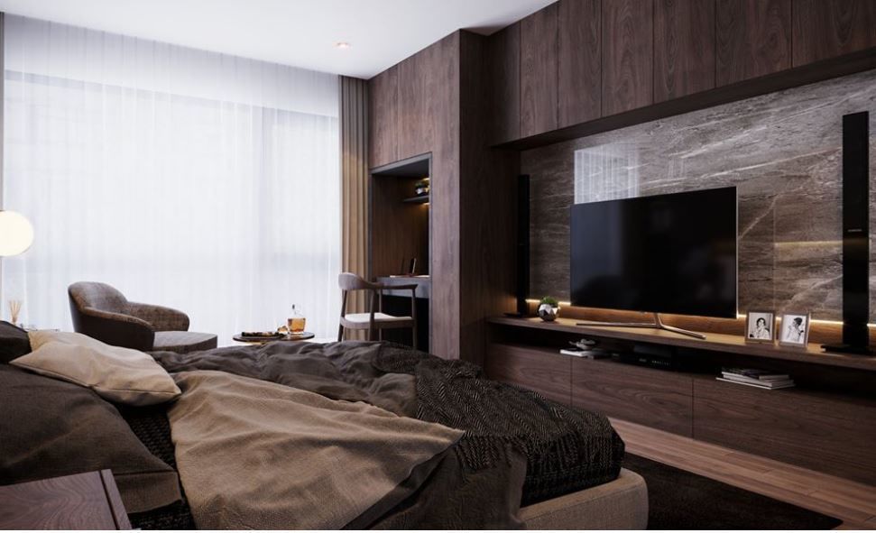 Bedroom scene 3D model_1