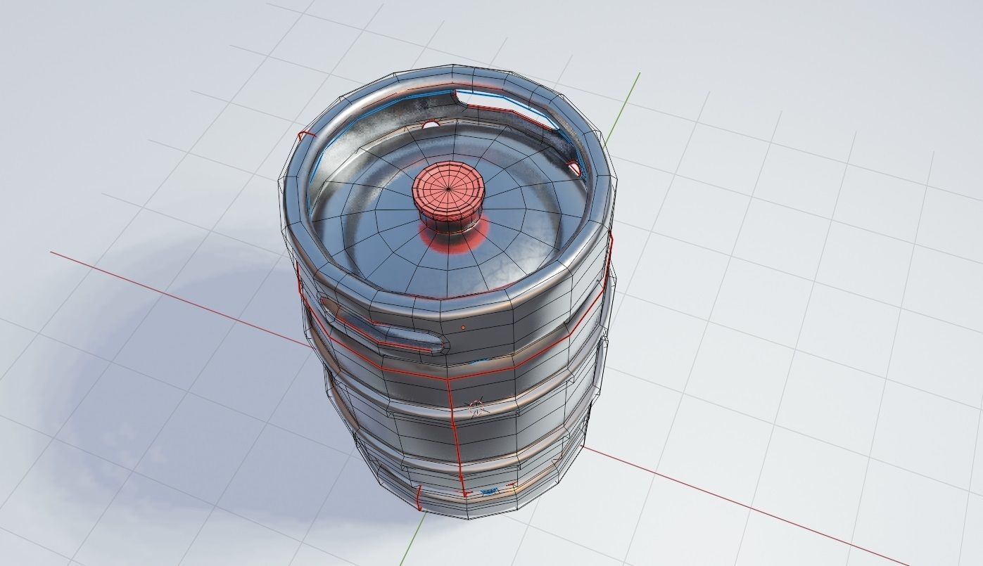 Beer Keg  3D model_2