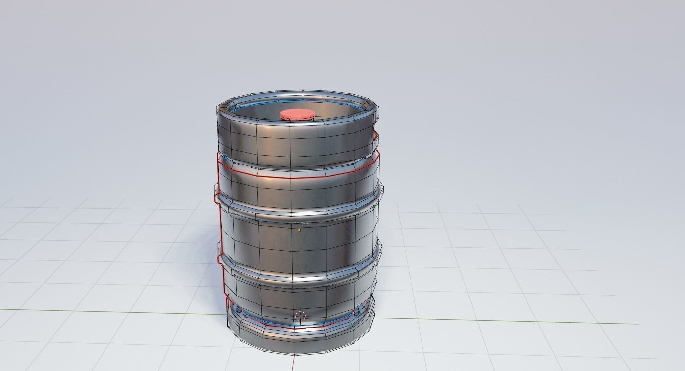 Beer Keg  3D model_1