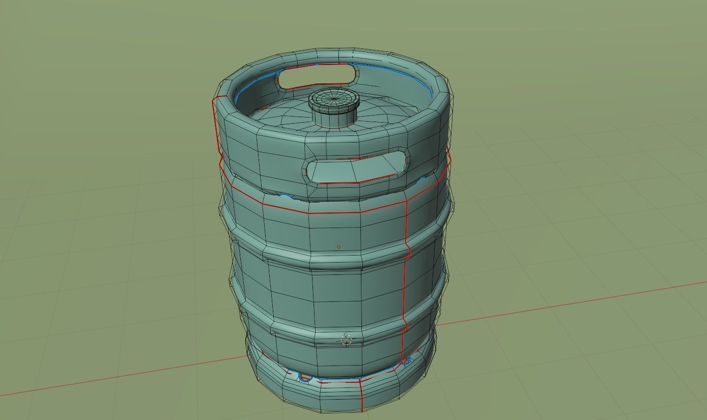 Beer Keg  3D model_3