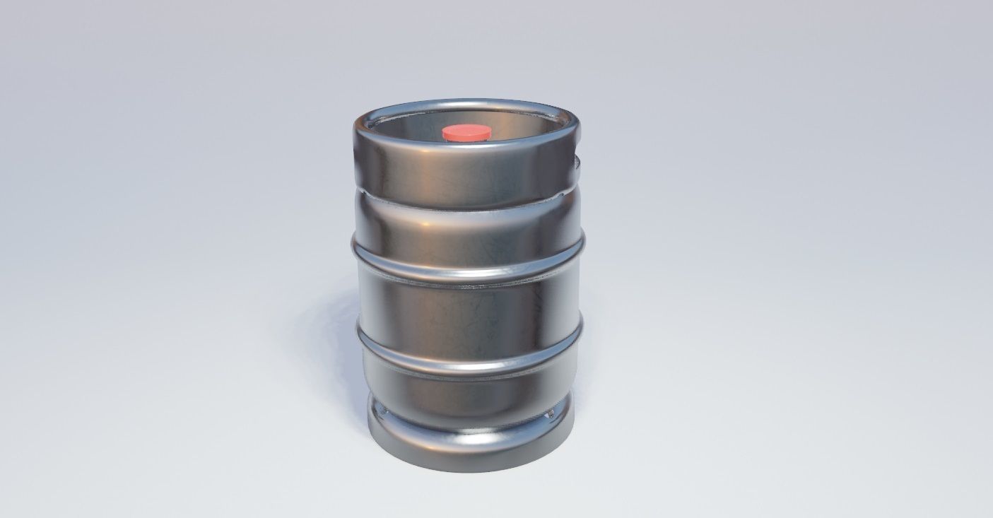 Beer Keg  3D model_4