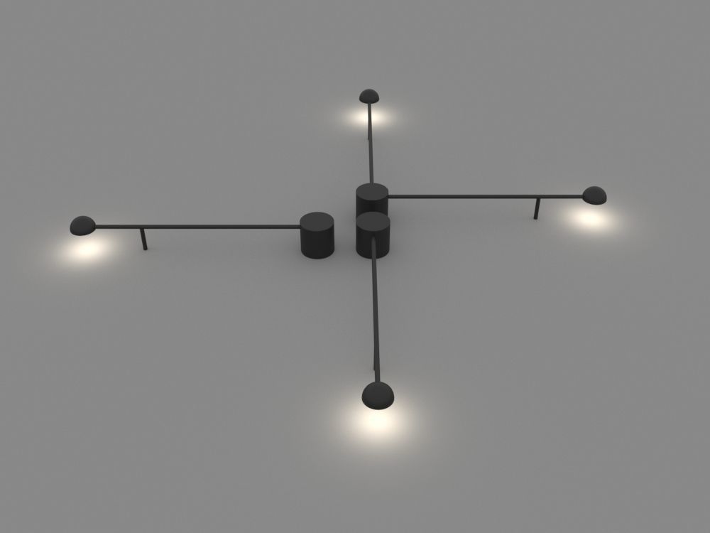 Wall Light 3D model_3